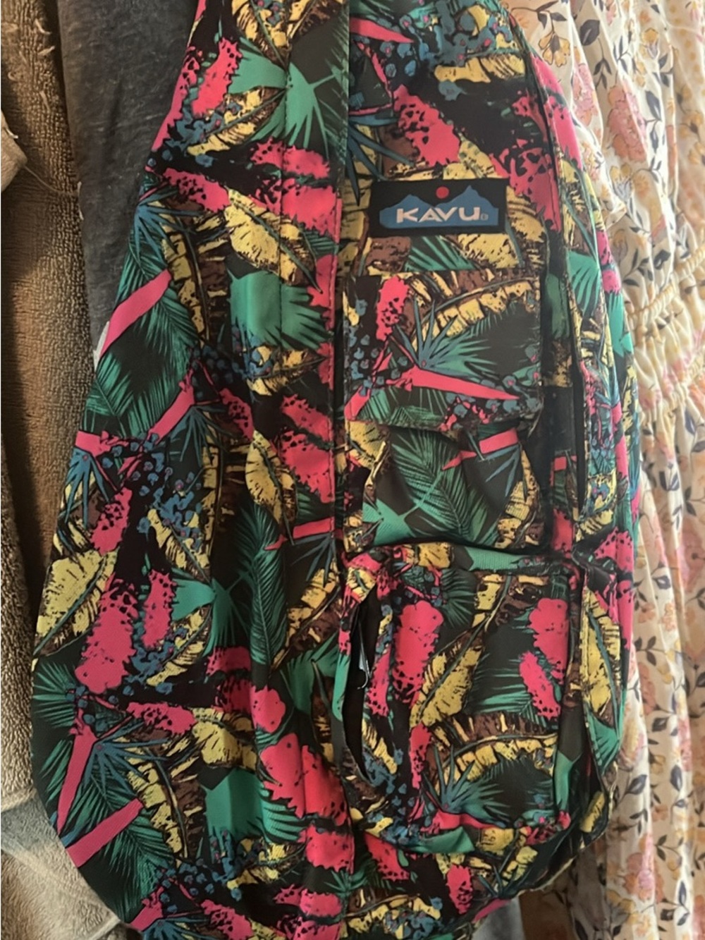 Kavu Tropical Print Sling Bag